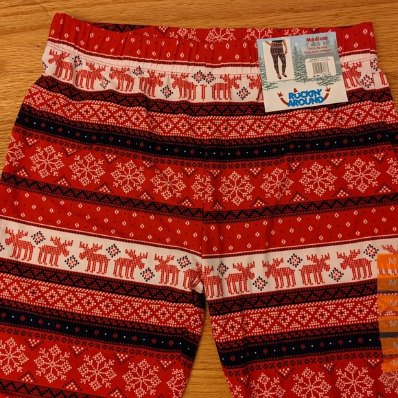 NWT Rockin' Around Christmas leggings - Picture 1 of 4